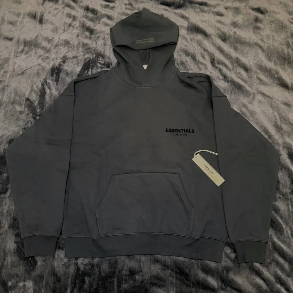 Combo Set Fear of God Essentials Black Hoodie & Sweatpants BNWT Authentic ✅ - Picture 2 of 11